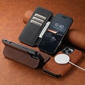 abordables Carcasas iPhone-teléfono Funda Para iPhone 16 Pro Max Plus iPhone 15 Pro Max Plus iPhone 14 13 12 Pro Max Plus iPhone 14 Pro Max iPhone 13 12 Pro Max Funda Trasera con Soporte Magnética Soporte de carga inalámbrica