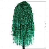 abordables Perruques Synthétiques Sans Bonnet-perruque longue bouclée ondulée perruque de remplacement de cheveux synthétiques duveteux ombré naturel avec ligne de cheveux libre pour costume cosplay fête perruques de fête de Noël adaptées
