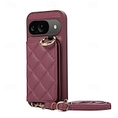 お買い得  その他のスマホケース-電話 ケース 用途 ピクセル9プロ ピクセル9プロXL Pixel 8 Pro Pixel 8 ピクセル9 バックカバー スタンド付き ストラップ付き カード挿入口 レトロ風 TPU PUレザー