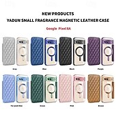 お買い得  その他のスマホケース-電話 ケース 用途 ピクセル9プロ ピクセル9プロXL ピクセル9 バックカバー 磁石バックル ワイヤレス充電をサポート カード挿入口 レトロ風 TPU PUレザー