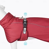 cheap Coats-Dog Coat Jacket Parka Jacket with Harness Reflective Warm Water-Resistant Outdoor Dog Clothing for Medium Large