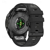 halpa Garmin kellonauhat-Kellon ranneke varten Garmin Fenix 8 47mm 51mm 7X 6 6X Pro Epix Pro Instinct 2X Approach S70 S62 S60 Forerunner 955 945 Epix Marq Descent Quatix 22mm 26mm Silikoni Korvaus Hihna Quick Fit Säädettävä