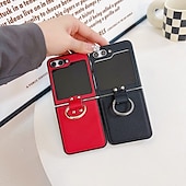 economico Cover Samsung-telefono Custodia Per Capovolgi Z 6 Z Flip 5 Z Flip 4 Z Flip 3 Per retro Fibbia ad anello Resistente agli urti Retrò TPU pelle sintetica