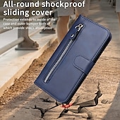 abordables Coques iPhone-téléphone Coque Pour iPhone 16 Pro Max Plus iPhone 15 Pro Max Plus iPhone 14 13 12 11 Pro Max Plus iPhone 14 Pro Max iPhone 13 12 11 Pro Max Couvercle rabattable Avec Support fermeture Éclair avec