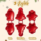 voordelige Keuken-kerst one-press hand taartvormer, kerstkoekjesvormen voor appeltaart en gebak, kerstkoekjesvorm en taartkorstpersgereedschap
