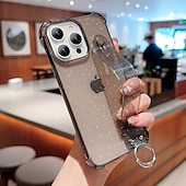 levne Pouzdra pro iPhone-telefon Carcasă Pro iPhone 16 Pro Max Plus iPhone 15 Pro Max Plus iPhone 14 13 12 11 Pro Max Plus iPhone 13 12 11 Pro Max Zadní kryt s poutkem na zápěstí Nárazuvzdorné Retro Pokování