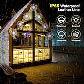 baratos Luzes solares de corda-4 luzes de fogos de artifício solares, luzes de caminho solares 360 leds com controle remoto 8 modos, luzes externas à prova d&#039;água para jardim, quintal, pátio, passarela, decorações de natal e