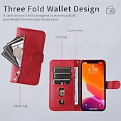 abordables Coques iPhone-téléphone Coque Pour iPhone 16 Pro Max Plus iPhone 15 Pro Max Plus iPhone 14 13 12 11 Pro Max Plus iPhone 14 Pro Max iPhone 13 12 11 Pro Max Couvercle rabattable Avec Support fermeture Éclair avec