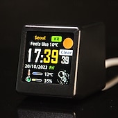 economico Computer e ufficio-orologio portatile intelligente wifi stazione meteo display meteo temperatura umidità orologio decorazioni da tavolo