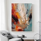 preiswerte Landschaftsgemälde-Ölgemälde handgemachte abstrakte bunte Gemälde auf Leinwand handgemalt reich strukturierte Acrylmalerei moderne Wandkunst handgemaltes Kunstwerk für Wohnzimmer Kunstwerk Wanddekoration