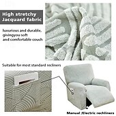 billiga Vilstol och länstol-jacquard fåtölj överdrag överdrag lazyboy överdrag soffstolsöverdrag 4-delade set, halkfri vilstol med förvaringsfickor möbelskydd för vardagsrum