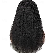 abordables Perruques de qualité supérieure-Perruque Synthétique Bouclé Coupe Asymétrique Perruque Longue Noir Cheveux Synthétiques Femme Design à la mode Doux Naturel Noir