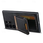 ieftine Carcasă Samsung-telefon Maska Pentru S24 Ultra Plus S23 Ultra Plus S22 Plus Ultra S25 Ultra Capac Spate rezista Loc pentru card Anti Șoc Retro TPU PC PU piele