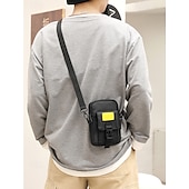 economico Borselli da uomo-borsa a tracolla compatta da uomo con tracolla regolabile e dettaglio fibbia - borsa a tracolla in stile urbano per viaggi, uscite informali e uso quotidiano