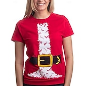 preiswerte Lustige Weihnachts-Sweatshirts &amp; Hoodies-Weihnachten Weihnachtsmann Santa Anzüge T-Shirt-Ärmel Hässliches Weihnachtsshirt 3D Weihnachten Grafik Komisch Für Paar Herren Damen Erwachsene Weihnachten Karneval 3D-Druck Party Festival