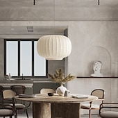 levne Závěsná světla-wabi-sabi styl severské hedvábné závěsné světlo moderní kreativní hedvábný lustr jednoduché lehké luxusní látkové závěsné světlo 85-265v