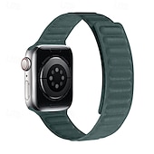 baratos Pulseiras de Apple Watch-Loop Solo Compatível com Pulseira Apple Watch 38mm 40mm 41mm 42mm 44mm 45mm 49mm Fecho Magnético Ajustável Silicone pulseira de substituição para iwatch Ultra 2 Series 9 8 7 SE 6 5 4 3 2 1