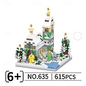 お買い得  組立ておもちゃ-フラワーツリーハウス マイクロミニブロック 大人用 木と植物 クリスマス雰囲気 モデルキット クリエイティブ DIY ギフト 子供用