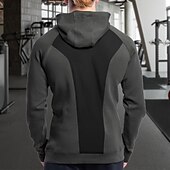 economico Felpa &amp; Sweatshirt-Per uomo Felpa con cappuccio fitness Felpa con cappuccio da allenamento Manica lunga Felpa con cappuccio Informale Athleisure Autunno Tenere al caldo Antivento Traspirante Allenamento in palestra
