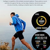 baratos Smartwatch-696 H19 Relógio inteligente 1.95 polegada Relógio inteligente Bluetooth Podômetro Aviso de Chamada Monitor de Sono Compatível com Android iOS Masculino satélite Chamadas com Mão Livre Câmera IP 67