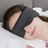cheap Home Wear-1pc Dual-use Double-sided Eye Mask, Blackout Sleep Eye Mask, Nap Viscose Eye Mask, Soundproof Anti-noise Simple Solid Color