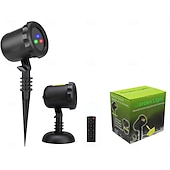 abordables Proyector de la lámpara  y proyector láser-Proyector de luces láser para Navidad para exteriores, proyector de luces navideñas de 3 colores y 50 pies con control remoto, luces de luciérnagas, lluvia de estrellas, luces láser, decoraciones