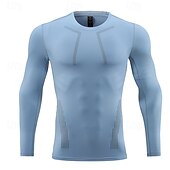 halpa Juoksupaidat ja tanktopit-Miesten Juoksupaita Kompression Paita Pitkähihainen Tee paita Kausaliteetti Urheilu- ja treenivaatteet Syksy Hengittävä Nopea kuivuminen Kuntosaliharjoitus Juoksu Kävely Urheiluasut Urheiluvaatteet