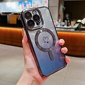 abordables Carcasas iPhone-teléfono Funda Para iPhone 16 Pro Max Plus iPhone 15 Pro Max Plus iPhone 14 13 12 11 Pro Max Plus iPhone 14 Pro Max iPhone 13 12 11 Pro Max Funda Trasera Magnética Soporte de carga inalámbrica