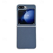 お買い得  サムスン用ケース-Samsung Galaxy Z Flip 6 Z Flip 5 Z Flip 4 Z Flip 3 用の電話ケース バックカバー ショックプルーフ レトロ TPU PUレザー