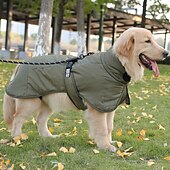 cheap Coats-Dog Coat Jacket Parka Jacket with Harness Reflective Warm Water-Resistant Outdoor Dog Clothing for Medium Large