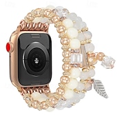 baratos Pulseiras de Apple Watch-Pulseira Esportiva Compatível com Pulseira Apple Watch 38mm 40mm 41mm 42mm 44mm 45mm 49mm Com Miçangas Ajustável Respirável Contas pulseira de substituição para iwatch Ultra 2 Series 9 8 7 SE 6 5 4 3
