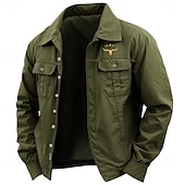 cheap Men&#039;s Western Shirts-Men&#039;s Cow Print Shirt Work Shirt Western Shirt Long Sleeve Casual Sports &amp; Outdoor Going out Fall Winter Turndown Button-Down Black Army Green Khaki