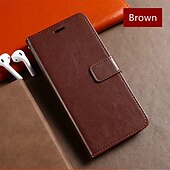 رخيصةأون جراب للهواتف الأخرى-هاتف غطاء من أجل Pixel 7 Pixel 7 Pro Pixel 6 Pixel 6 Pro غطاء خلفي مع حامل فتحة لبطاقة ضد الصدمات مكتب  /  الأعمال TPU جلد PU