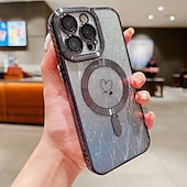 お買い得  iPhone用ケース-電話 ケース 用途 iPhone 16 Pro Max プラス iPhone 15 プロマックスプラス iPhone 14 13 12 11 Pro Max Plus iPhone 14 Pro Max iPhone 13 12 11 Pro Max バックカバー 磁石バックル ワイヤレス充電をサポート 耐衝撃 レトロ風 TPU アクリル