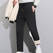 abordables Pantalones de deporte-Hombre Pantalones deportivos Pantalones de Deporte Pantalones Bolsillo Correa Cintura elástica Plano Comodidad Transpirable Longitud total Deporte Diario Moda Casual Negro Gris Microelástico