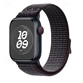 baratos Pulseiras de Apple Watch-Pulseira Esportiva Compatível com Pulseira Apple Watch 38mm 40mm 41mm 42mm 44mm 45mm 49mm Ajustável Tecido pulseira de substituição para iwatch Ultra 2 Series 9 8 7 SE 6 5 4 3 2 1