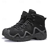 cheap Hiking Boots-Men&#039;s Waterproof Winter Hiking Boots with Fur Lining – Insulated Outdoor Snow Boots for Cold Weather