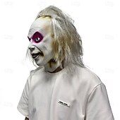 levne Masky-Zombie předvečer Všech svatých Maska Plná hlava Realistická maska Beetlejuice Strašidelný kostým Dospělé Unisex předvečer Všech svatých Karneval Výkon Párty Jednoduché Halloweenské kostýmy Oblékněte