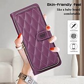 お買い得  サムスン用ケース-電話 ケース 用途 Zフリップ6 Z Flip 5 Z Flip 4 Z Flip 3 バックカバー スタンド付き ジッパ－ ストラップ付き レトロ風 TPU PUレザー