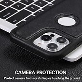 お買い得  iPhone用ケース-電話 ケース 用途 iPhone 16 Pro Max プラス iPhone 15 プロマックスプラス iPhone 14 13 12 11 Pro Max Plus iPhone 14 Pro Max iPhone 13 12 11 Pro Max バックカバー 耐衝撃 レトロ風 TPU PUレザー