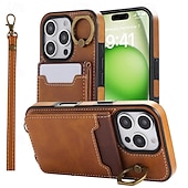 olcso iPhone-tokok-telefon Ügy Kompatibilitás iPhone 16 Pro Max Plus iPhone 15 Pro Max Plus iPhone 14 13 12 11 Pro Max Plus iPhone 14 Pro Max iPhone 13 12 11 Pro Max Fekete tok Állvánnyal Tartó gyűrű csuklópánttal Retro