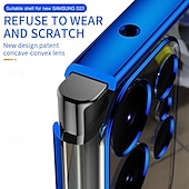 abordables Carcasas Samsung-Funda para S24 S24 Ultra Plus S24 FE S23 S23 Ultra S23 Plus S25 Ultra Cubierta trasera soporte de anillo a prueba de golpes retro TPU PC