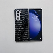 Χαμηλού Κόστους Samsung Θήκη-τηλέφωνο tok Για Samsung Galaxy Z Flip 6 Z Flip 5 Z Flip 4 Z Flip 3 Πίσω Κάλυμμα Ανθεκτική σε πτώσεις Ρετρό TPU PU δέρμα