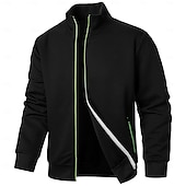 tanie Podstawowe bluzy-Męskie Bluza z Kapturem Rozpinana bluza z kapturem Taktyczna bluza z kapturem Czarny Czerwony Granatowy Khaki Szary Kaptur Równina Sport i turystyka Codzienny Święto Moda miejska Nowoczesne Codzienny