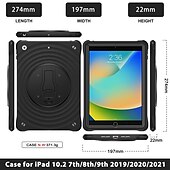 Недорогие чехол для iPad-Таблетка Чехлы панели Назначение Apple iPad Air 11 дюймов (2024 г.) iPad Air 13 дюймов (2024 г.) iPad Про 11 дюймов (2024 г.) iPad Про 13 дюймов (2024 г.) iPad 10,9 дюймов 10-й Айпад Эйр 5-й ipad 9th