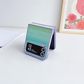 Недорогие Чехлы для Samsung-телефон Кейс для Назначение SSamsung Galaxy Z-флип 7 Z-флип 6 Z Flip 5 Z Flip 4 Z Flip 3 Кейс на заднюю панель Защита от удара Ретро ТПУ Кожа PU