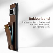 זול תיק טלפון אחר-טלפון מגן עבור Pixel 9 Pro Pixel 9 Pro XL Pixel 8 Pro Pixel 8 פיקסל 9 Pixel 7 Pixel 7 Pro Pixel 6 Pixel 6 Pro כיסוי אחורי עם מעמד חריץ לכרטיס עמיד בזעזועים רטרו TPU PC עור PU