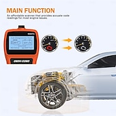 abordables OBD-Lecteur de code OBD2, testeur de batterie, outil de diagnostic automatique de voiture avec fonctions OBD II complètes, lecteur de code de défaut du moteur, peut scanner l&#039;outil avec écran d&#039;affichage