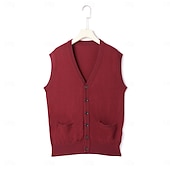 preiswerte Herren Strickjacke-Herren Weihnachtspullover Pullunder Kleid Pullover Strickjacke Gerippt Stricken Standard Tasche Strick Glatt V Ausschnitt Warm-Ups Moderne zeitgenössische Freizeitskleidung Ausgehen Bekleidung Winter