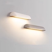 abordables Apliques de pared para interior-Lámpara de pared arqueada moderna, impermeable, simple, LED, lámpara de pared moderna para exteriores/interiores, 110-120 V, 7 W